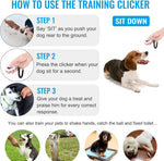 Dog Training Clickers with Wrist Strap - Pet Behavioral Training Tools (2 Pack)