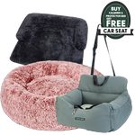 The Ultimate Bundle: Calming Bed, Furniture Protector & FREE Dog Car Seat!