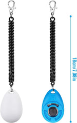 Dog Training Clickers with Wrist Strap - Pet Behavioral Training Tools (2 Pack)